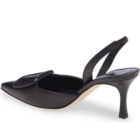 NEW Manolo Blahnik Maysli Buckle Slingback Pointed Toe Pump - Picture 4 of 10